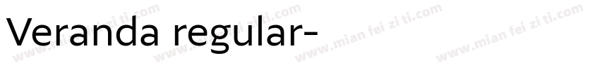 Veranda regular字体转换